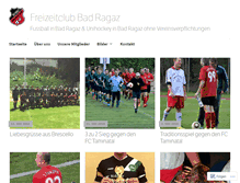 Tablet Screenshot of freizeitclubragaz.ch